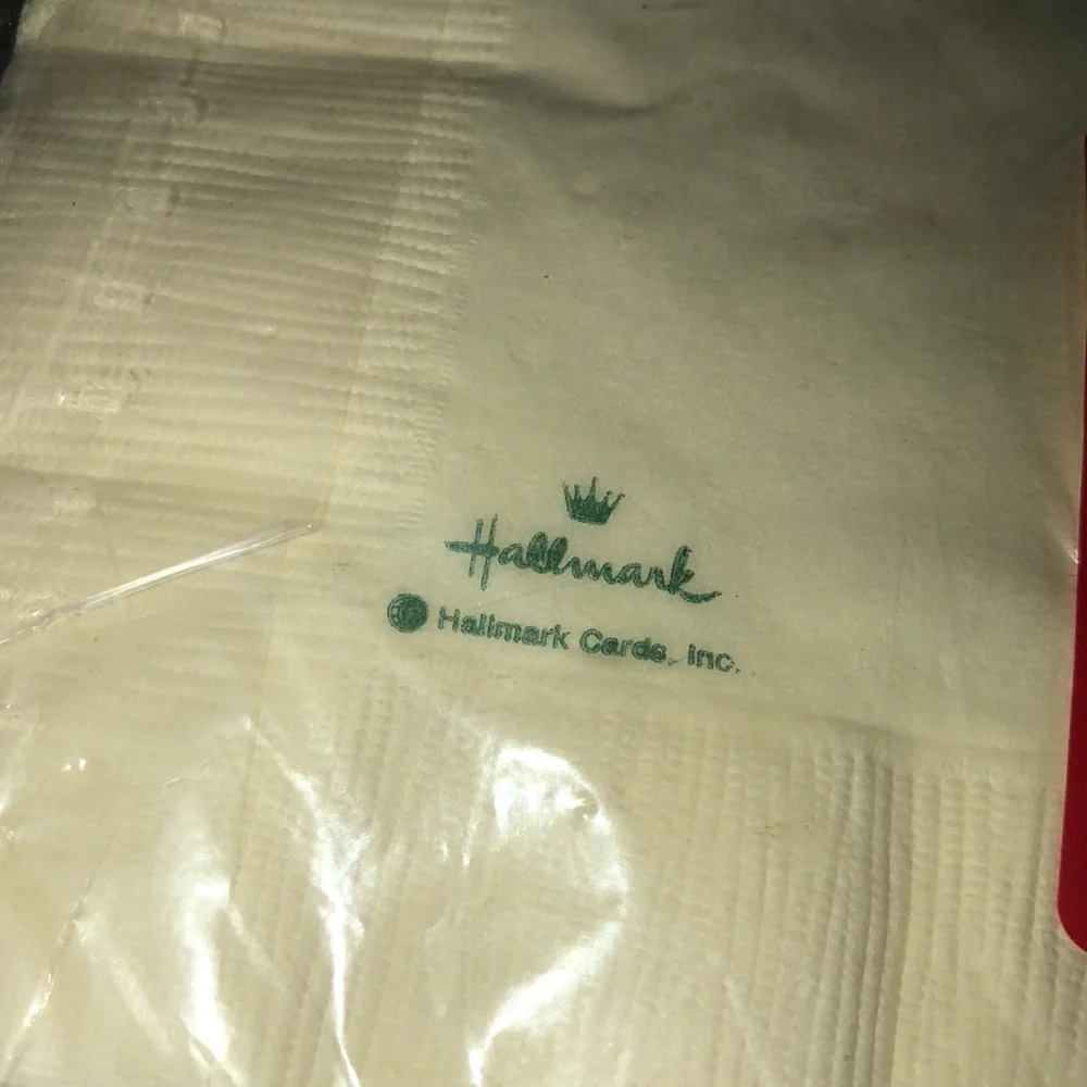 Hallmark Vintage Deadstock Napkins‎ Packs Christmas Tree Teddy Bear Drums Print